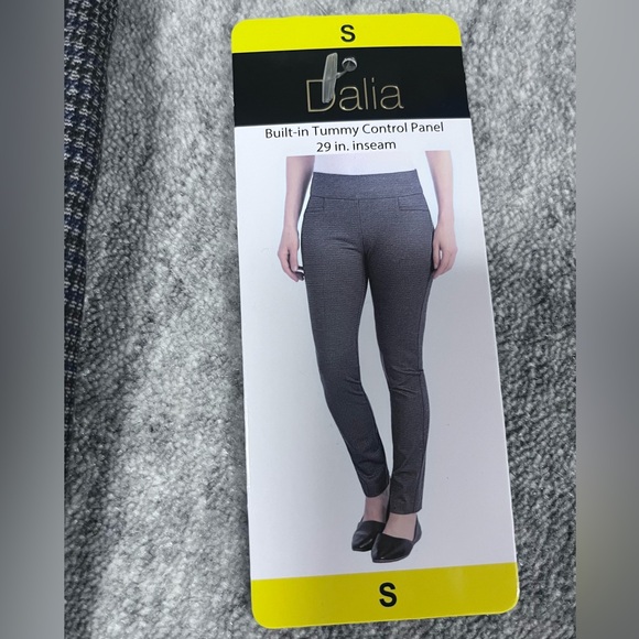 Dalia cropped pants, NWT, small, charcoal/navy - Picture 6 of 6